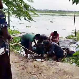 ভাঙ্গা ইউএনও'র হস্তক্ষেপে বন্ধ হলো বালু উত্তোলন, অবৈধ ড্রেজার জব্দ 
